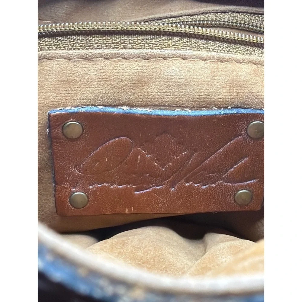 Patricia‎ Nash Florence Granada Tooled Leather Crossbody Purse Very Good Cond